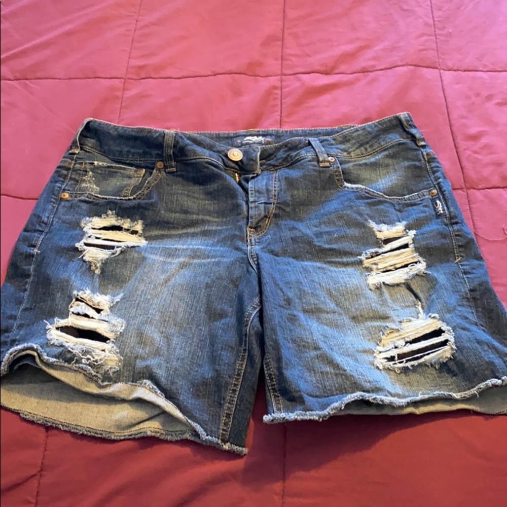 Silver Bermuda Shorts